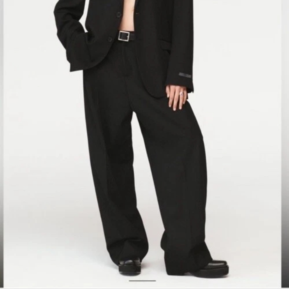 Zara Wool Steven Maisel Wide Leg Pants